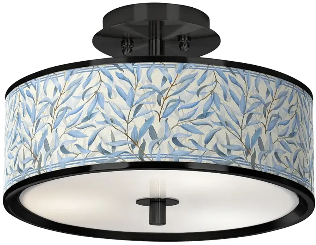 Amity Black 14" Wide Ceiling Light