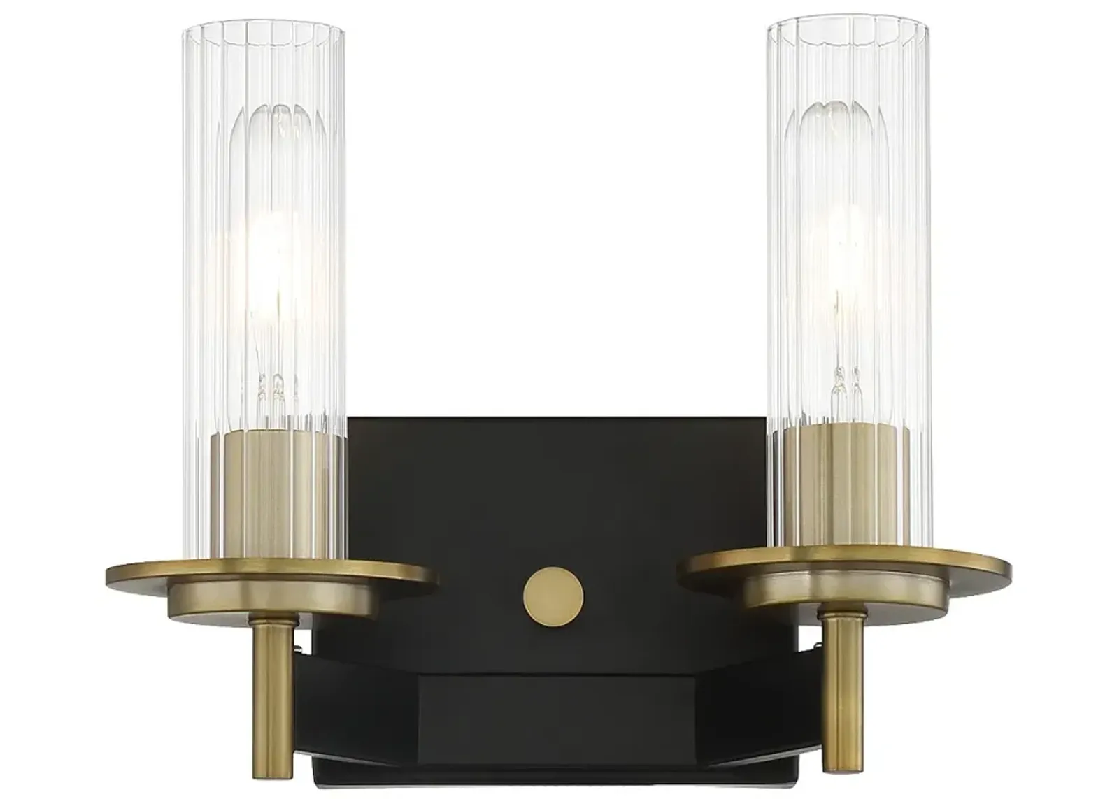 Minka-Lavery  Baldwin Park 2-Light Coal and Soft Brass Bath Light