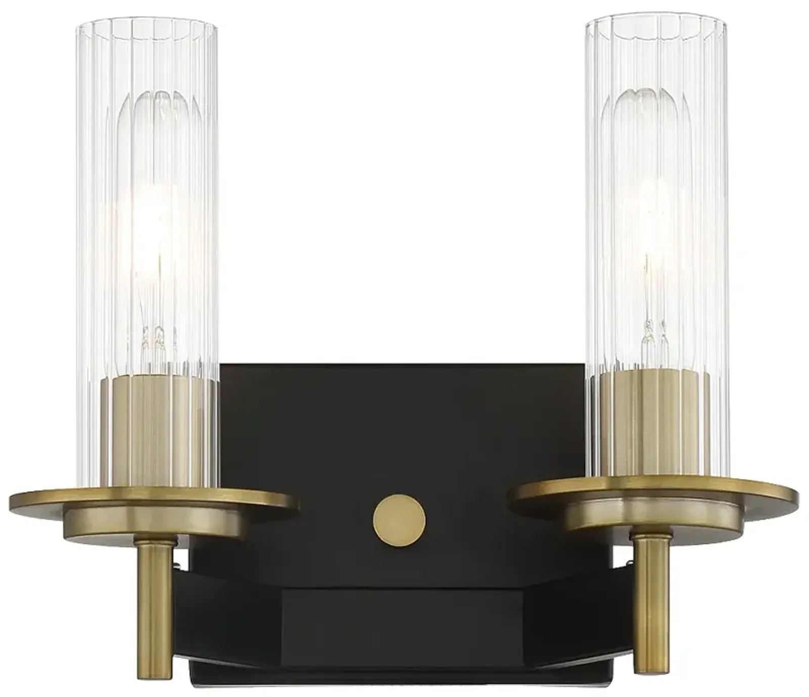 Minka-Lavery  Baldwin Park 2-Light Coal and Soft Brass Bath Light