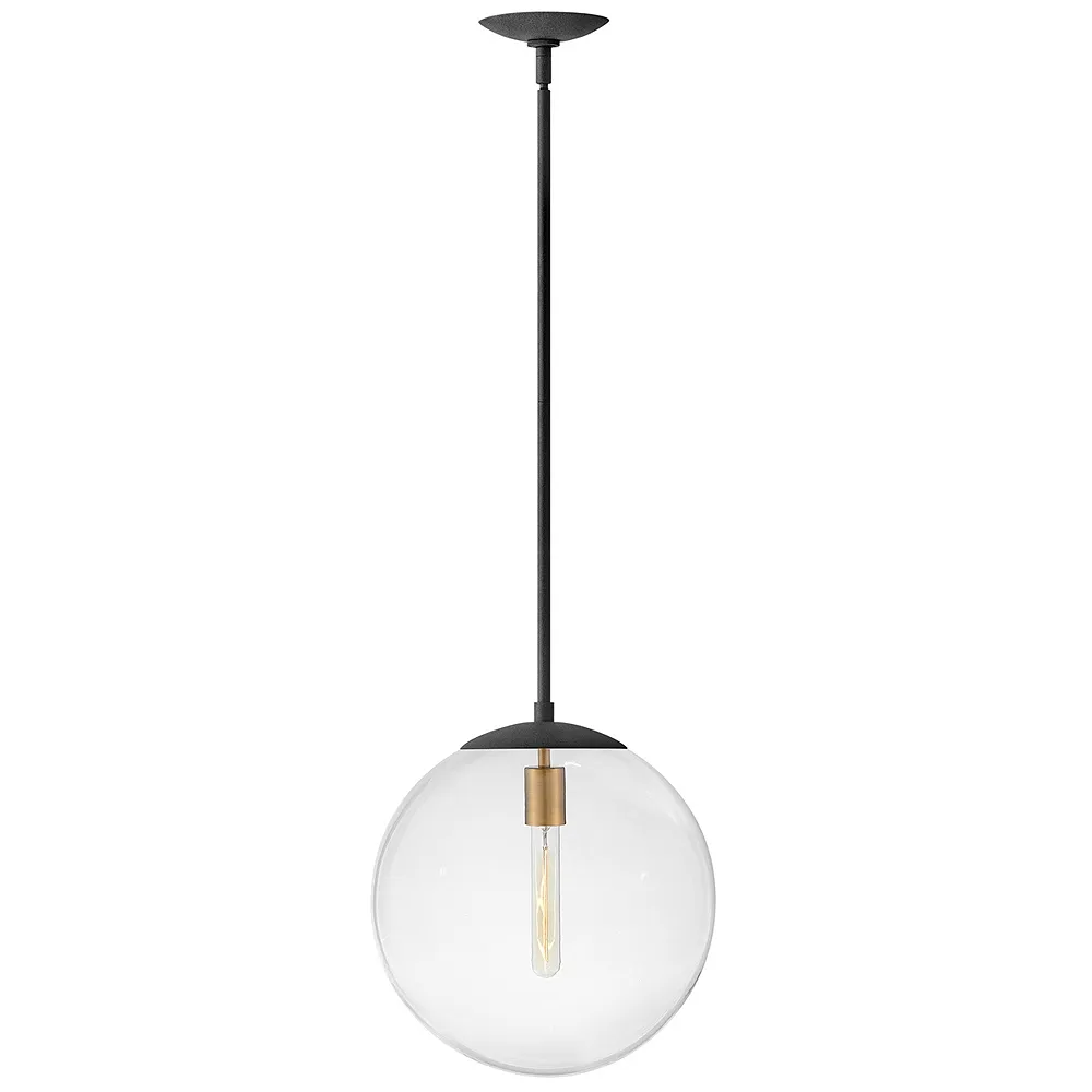 Hinkley Warby 13 1/2" Wide Aged Zinc Orb Pendant Light