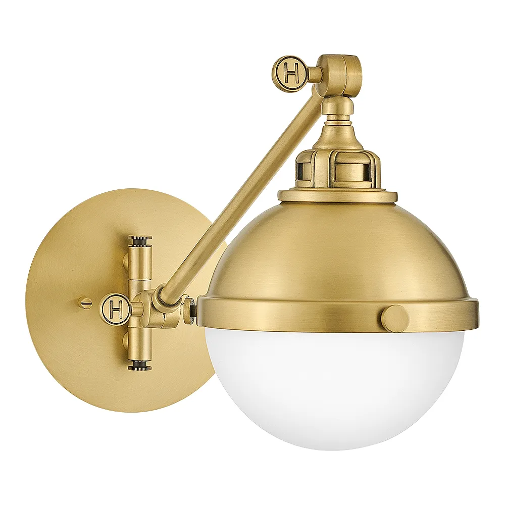 Sconce Fletcher-Small Single Light Sconce-Satin Brass