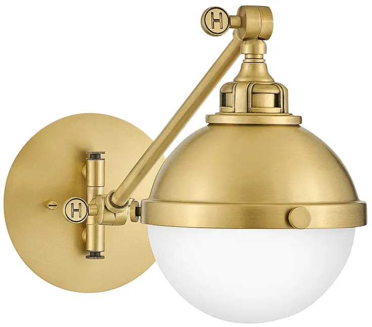 Sconce Fletcher-Small Single Light Sconce-Satin Brass