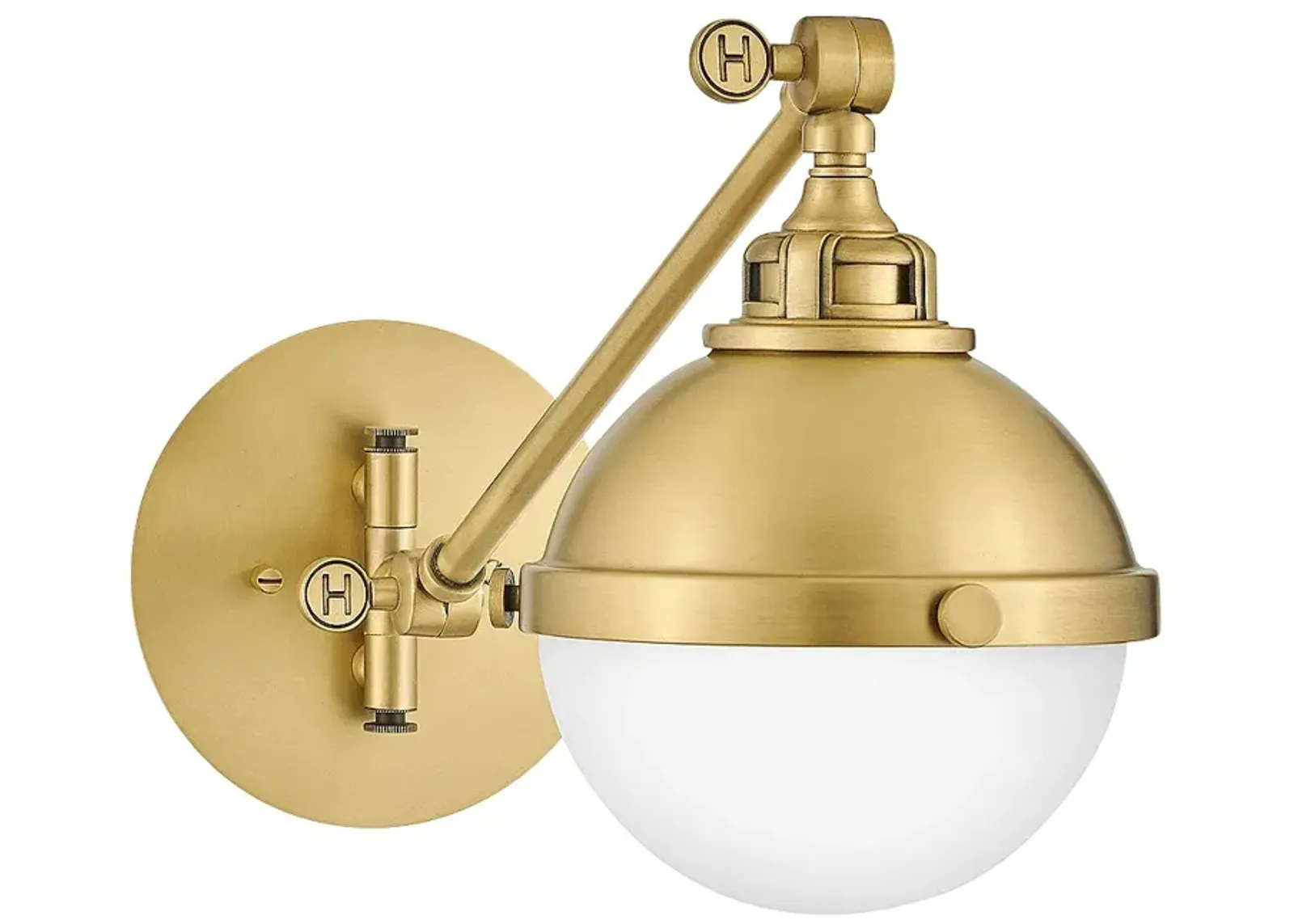 Sconce Fletcher-Small Single Light Sconce-Satin Brass