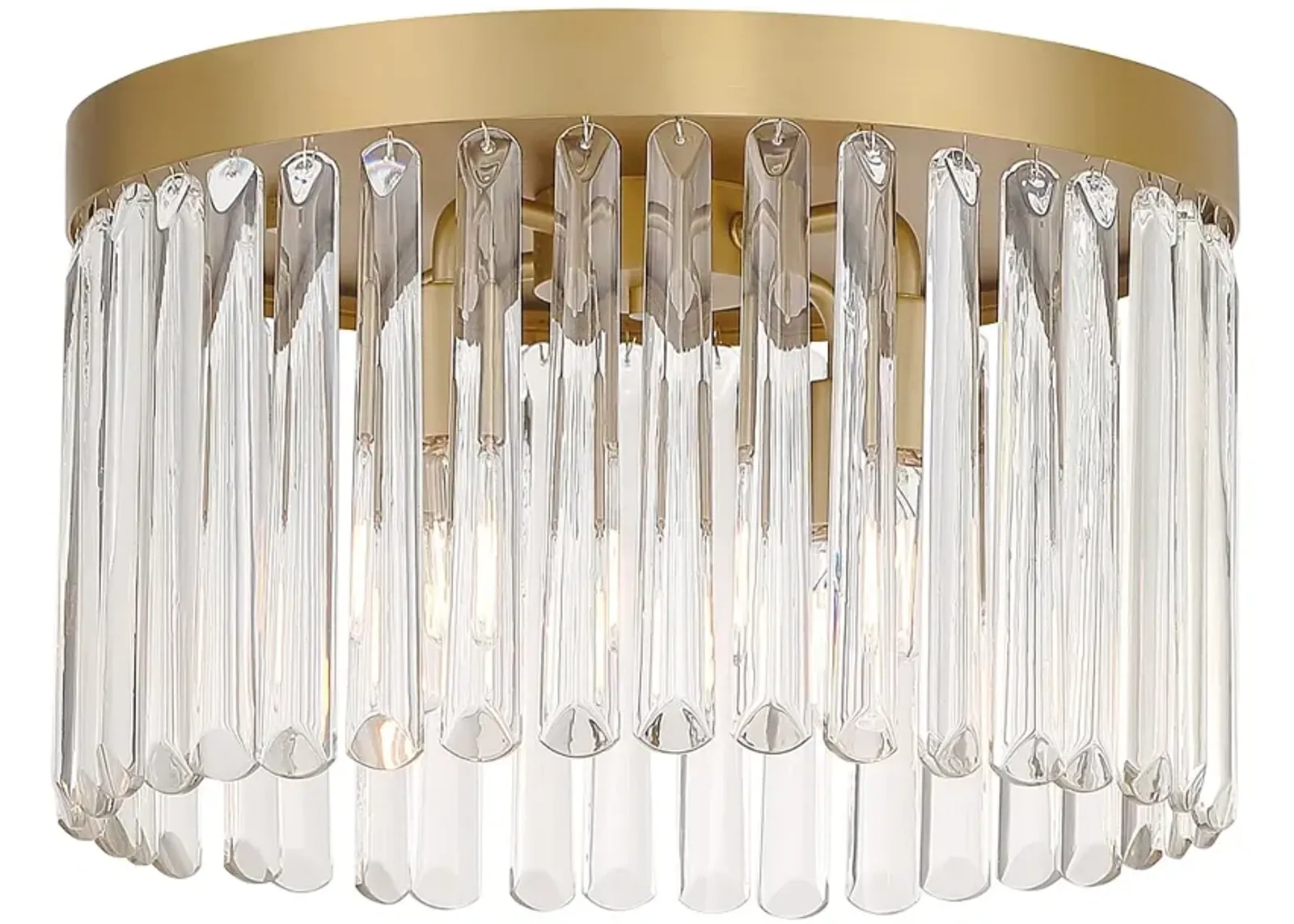 Crystorama Emory 15" Wide Modern Gold and Crystal Ceiling Light