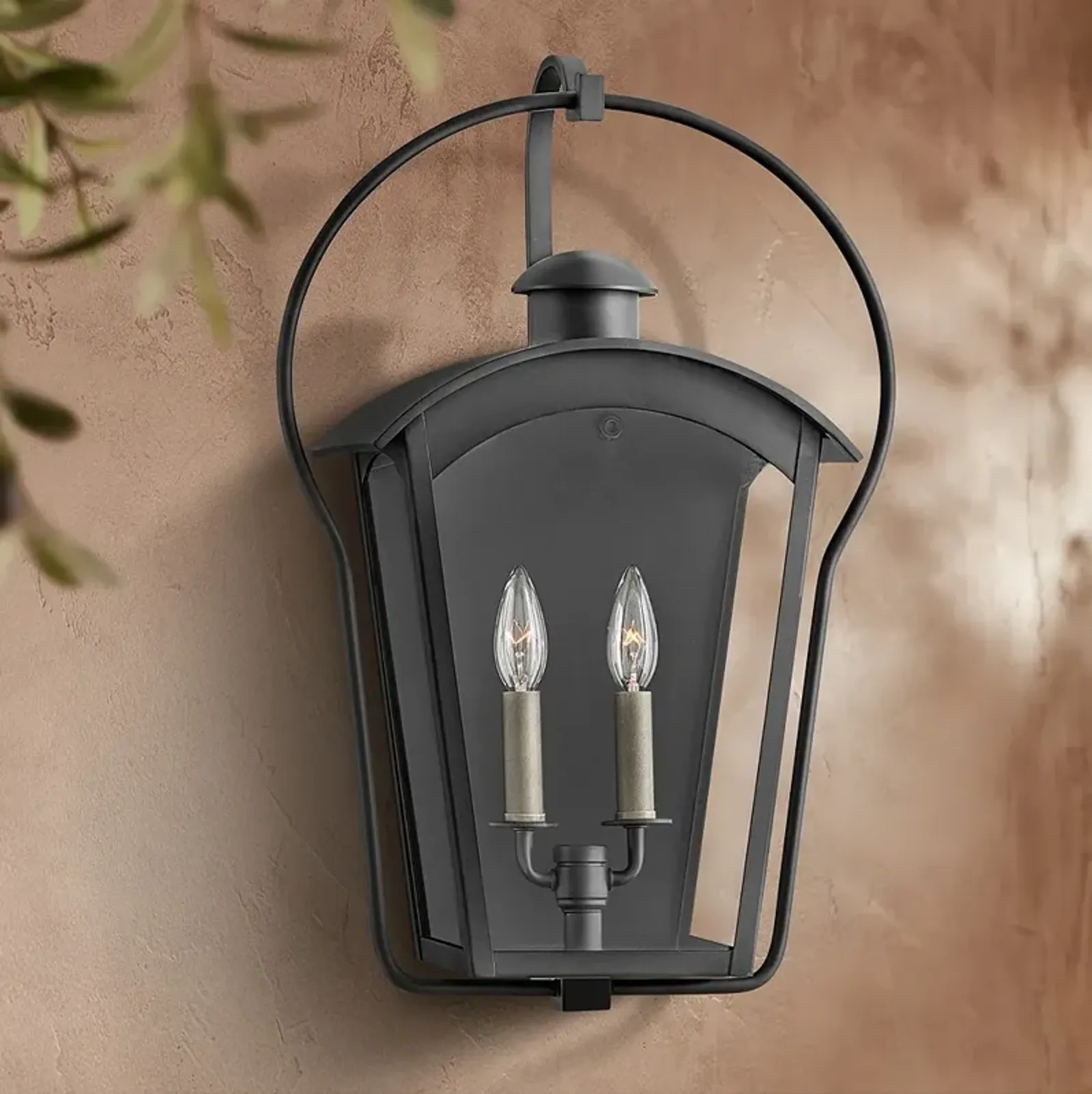 Hinkley Yale 22" High Black 2-Light Outdoor Wall Light