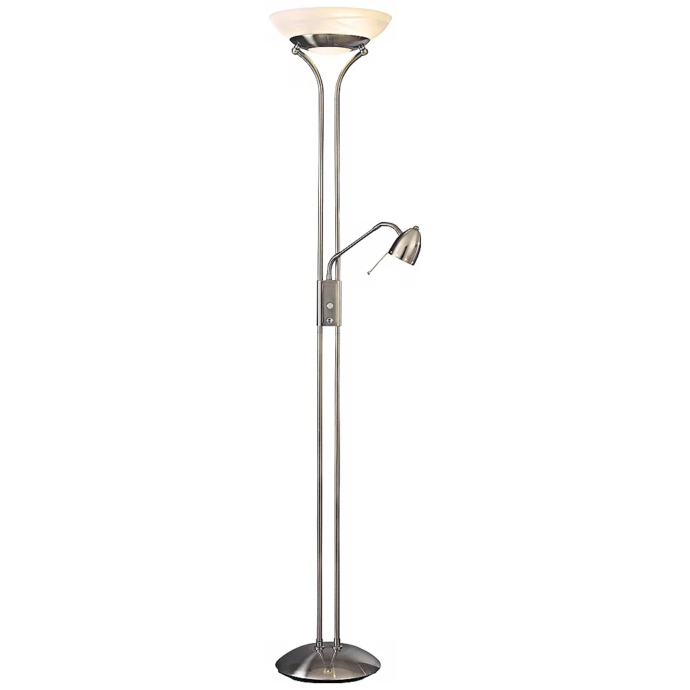 George Kovacs 72 1/2" Modern Floor Lamp Torchiere with Reading Light