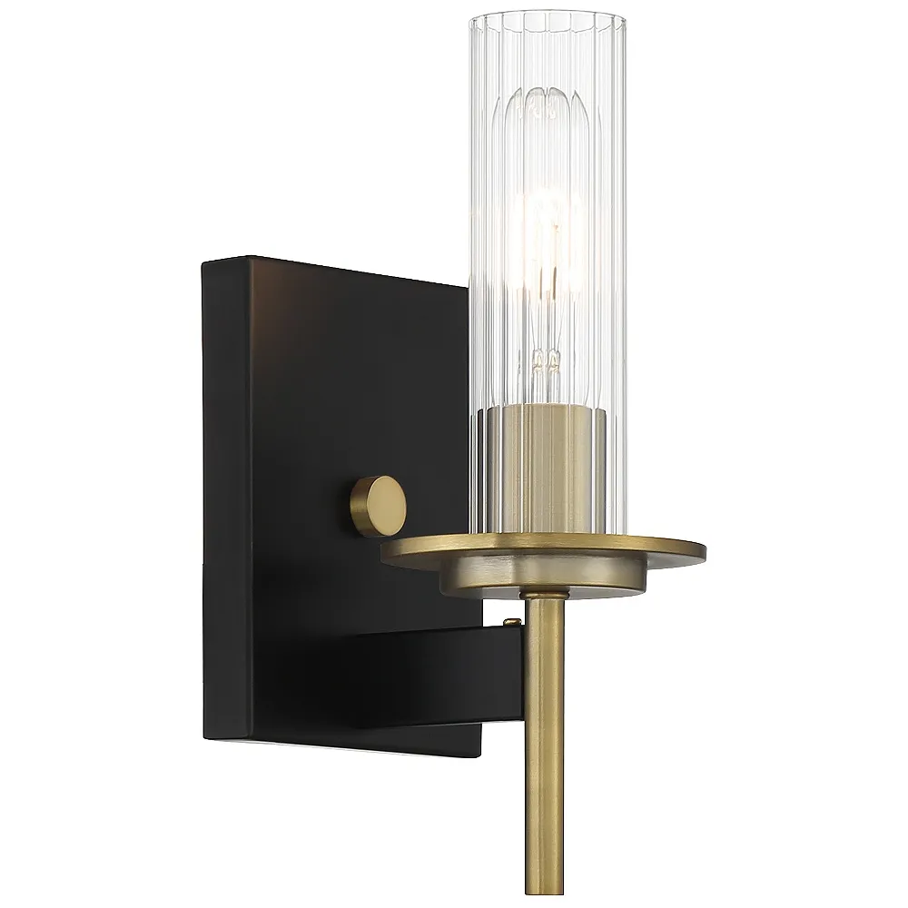 Minka-Lavery  Baldwin Park 1-Lght Coal and Soft Brass Bath Light