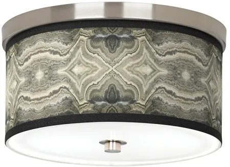 Sprouting Marble Giclee Nickel 10 1/4" Wide Ceiling Light