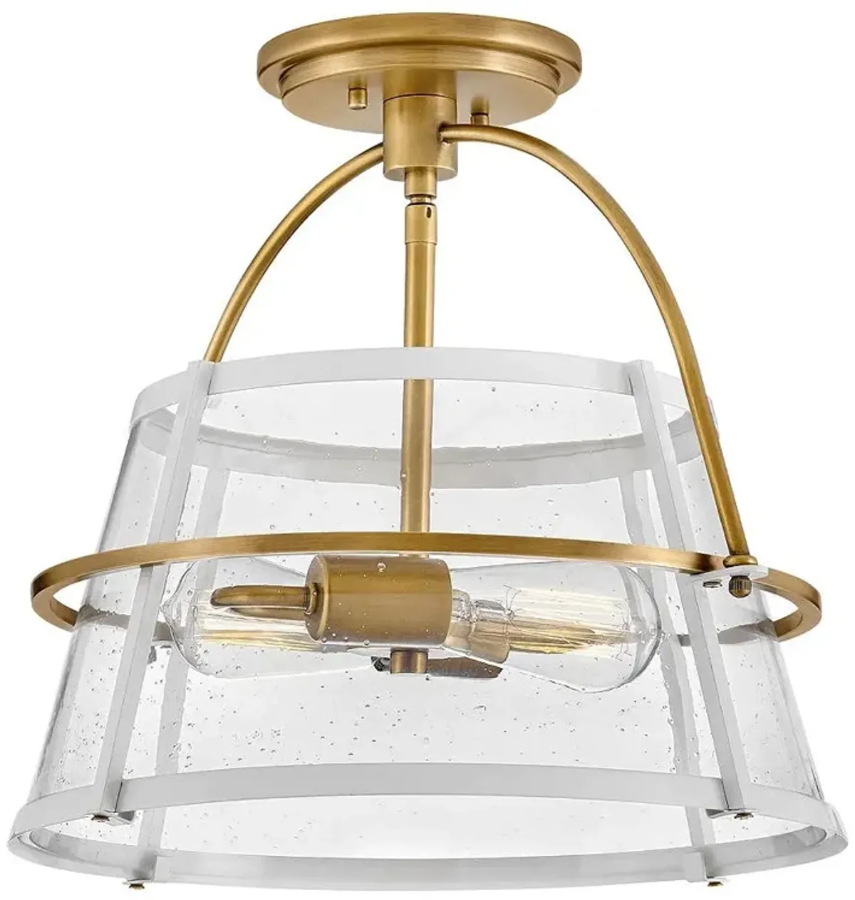 Hinkley - Foyer Tournon Medium Semi-Flush Mount- Heritage Brass