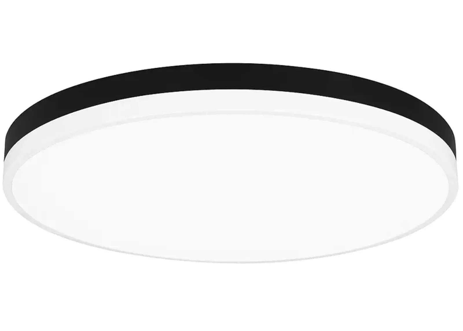 Weldin Integrated LED Matte Black White Flush Mount