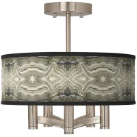 Sprouting Marble Ava 5-Light Nickel Ceiling Light