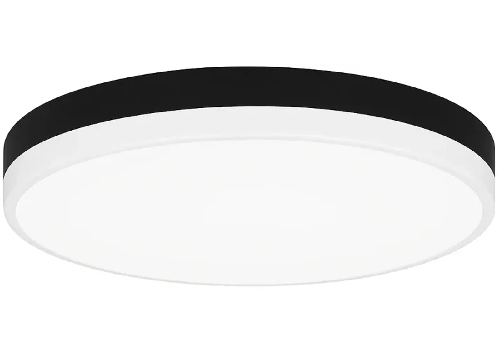 Weldin Integrated LED Matte Black White Flush Mount