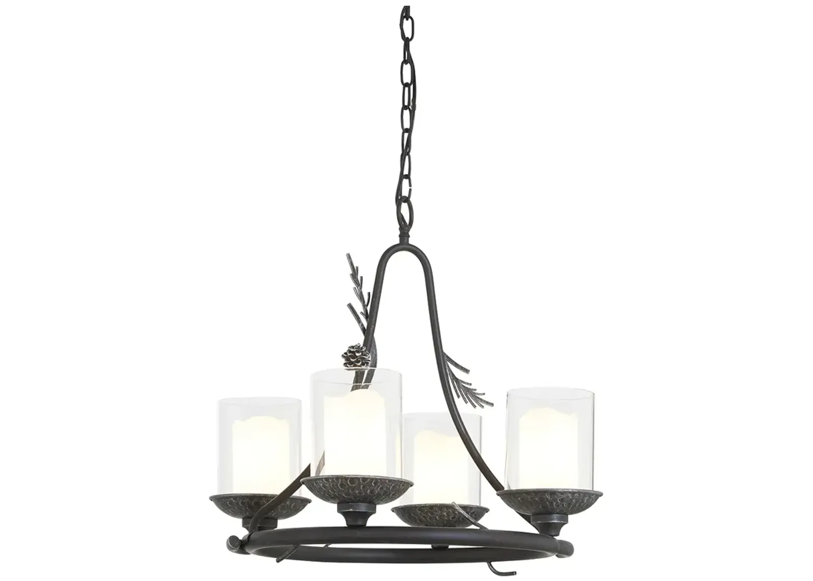 Minka-Lavery  Ponderosa Ridge 4-Light Spruce and Silver Chandelier