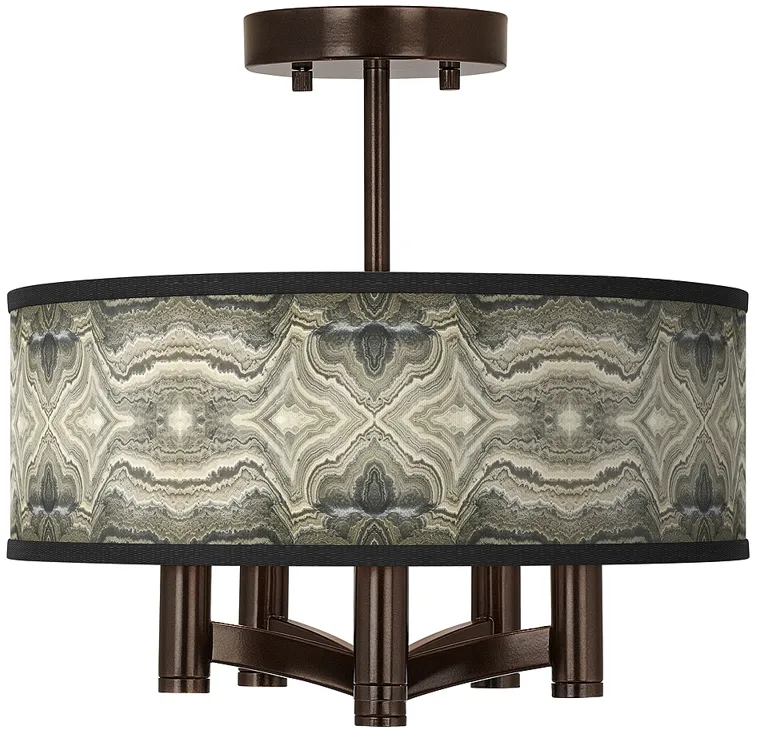 Sprouting Marble Ava 5-Light Bronze Ceiling Light