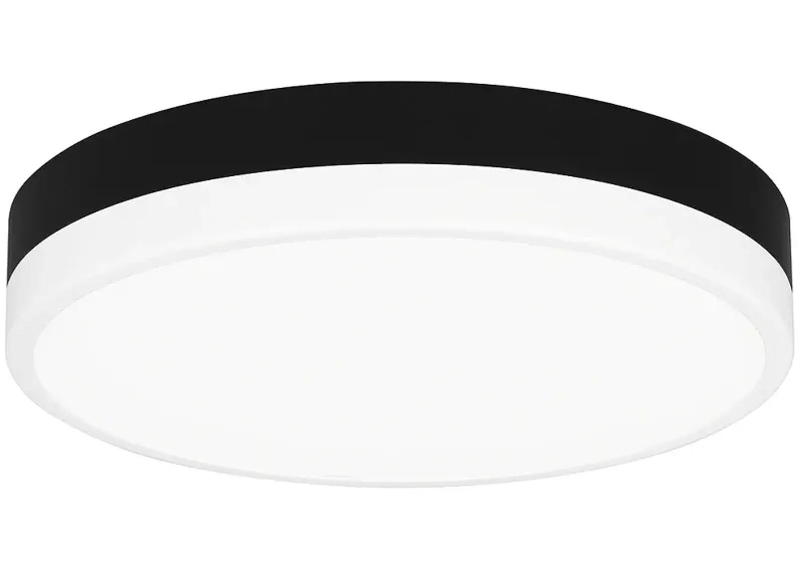 Weldin Integrated LED Matte Black White Flush Mount