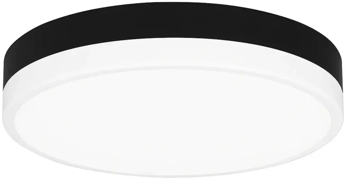 Weldin Integrated LED Matte Black White Flush Mount