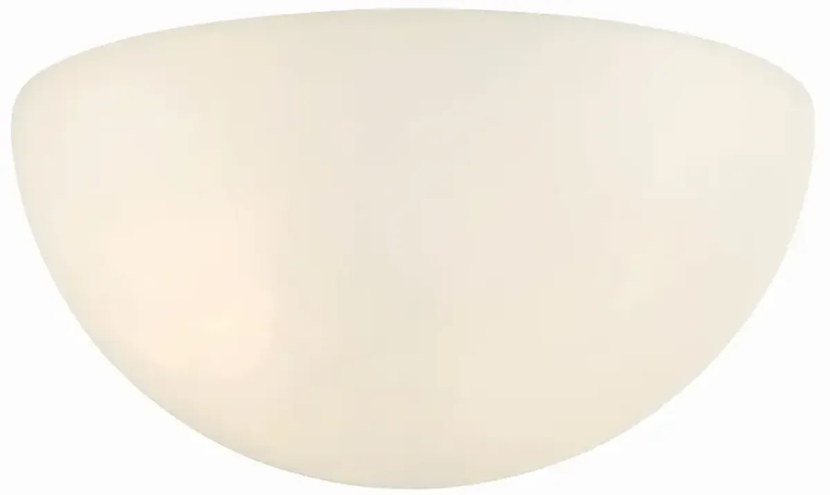 Metropolitan 1-Light 11-in White Indoor Wall Sconce with Alabaster Shade