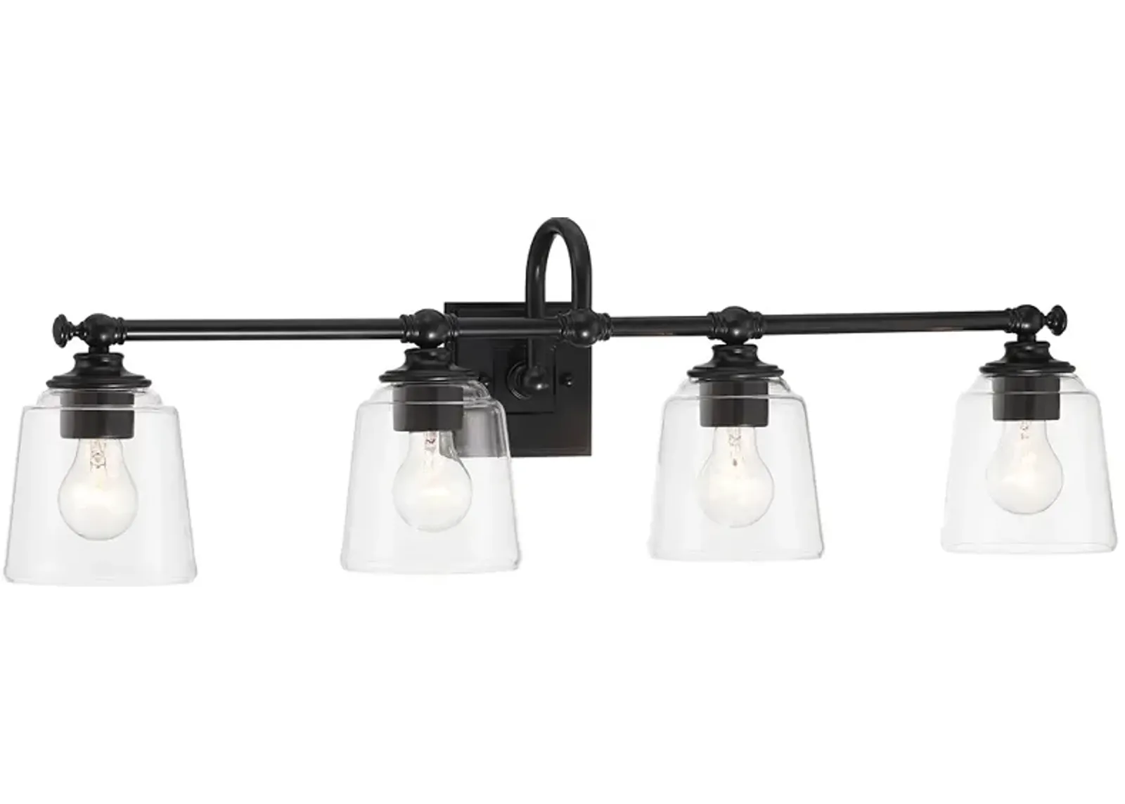 Minka Lavery Antonia 4-Light 35-in Coal Black Vanity Light