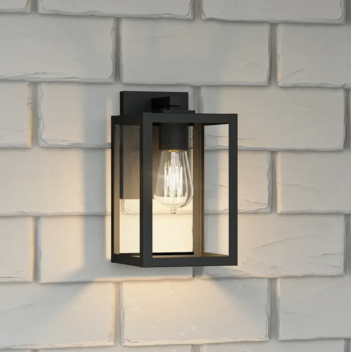 Quoizel Westover 10" High Earth Black Outdoor Wall Light