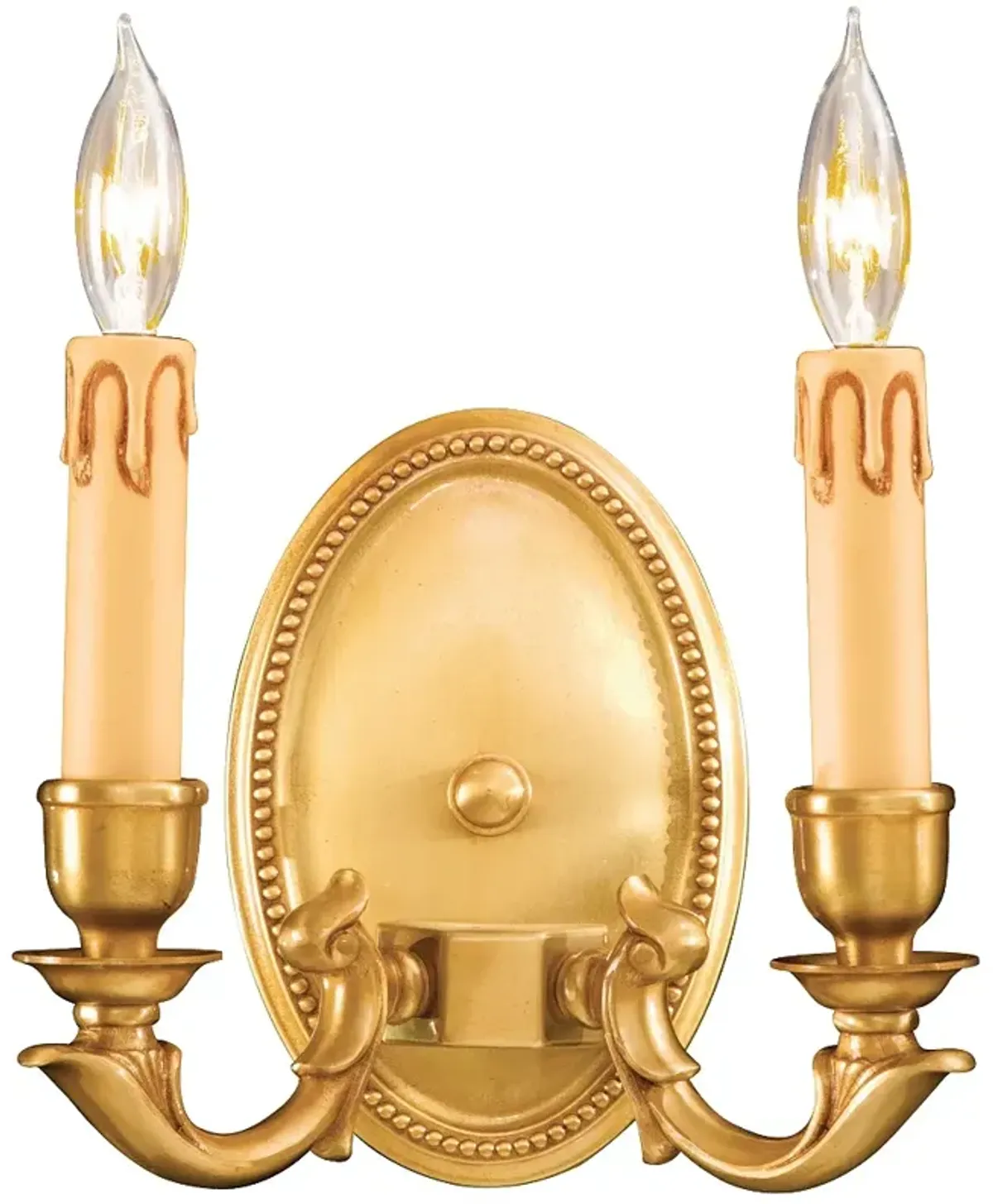 Metropolitan 2-Light 8.25-in French Gold Indoor Wall Sconce