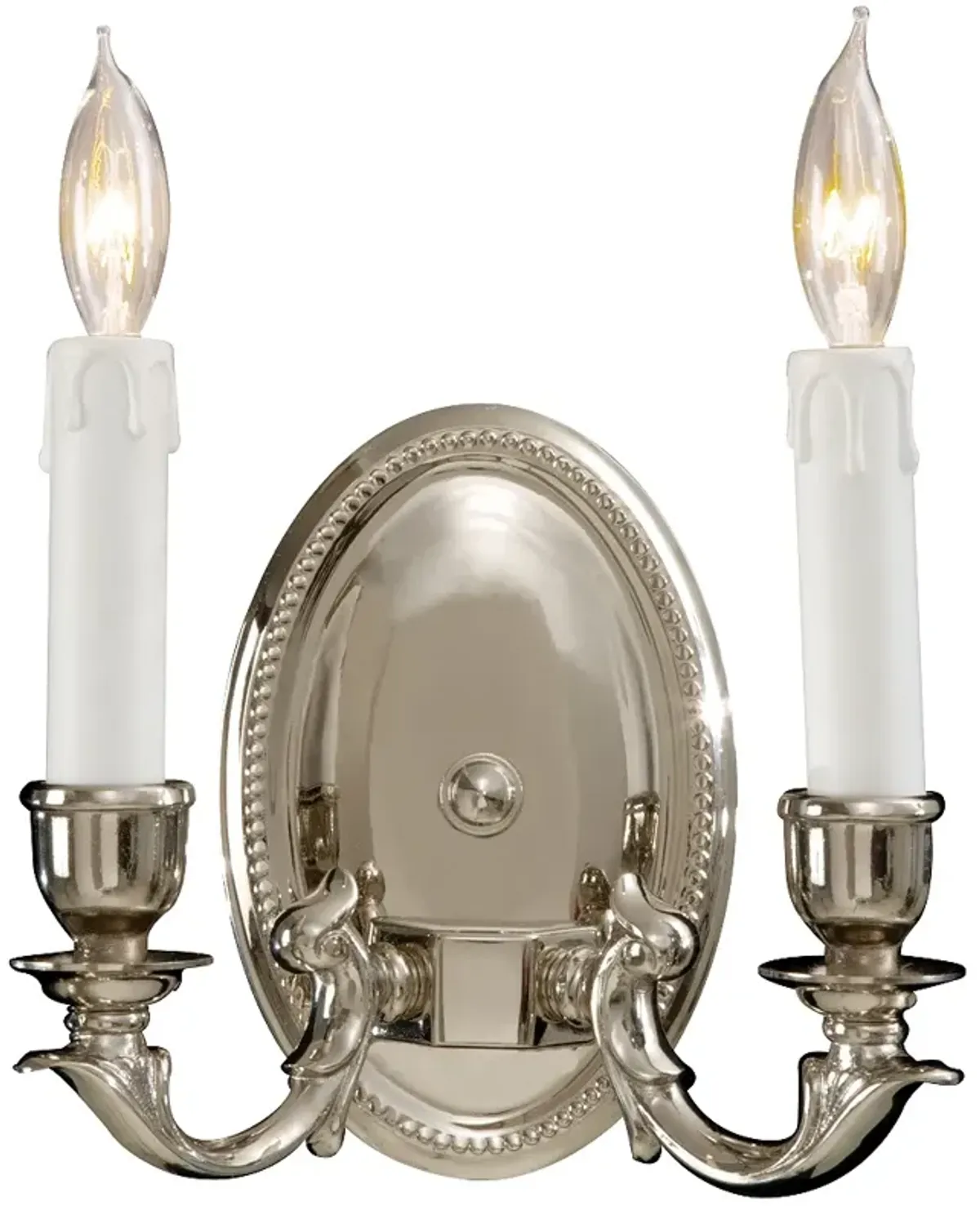Metropolitan 2-Light 8.25-in Polished Chrome Indoor Wall Sconce