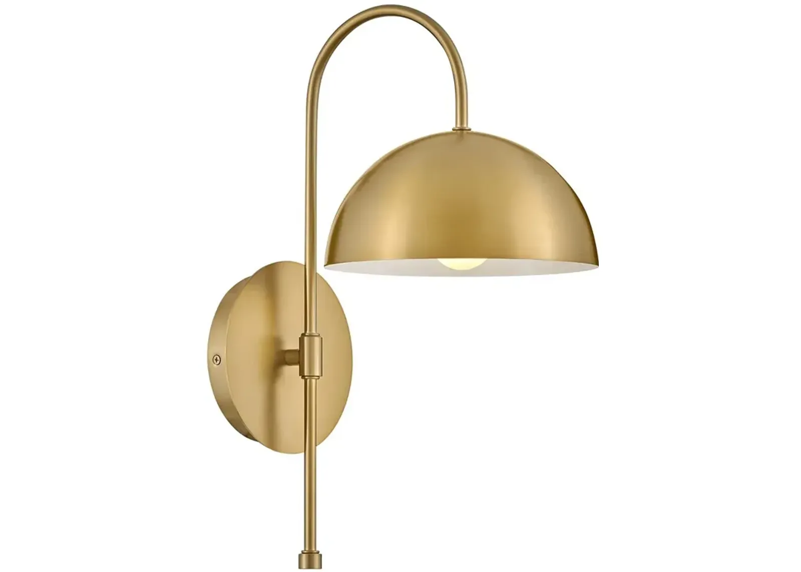 LARK LOU Single Light Sconce Lacquered Brass