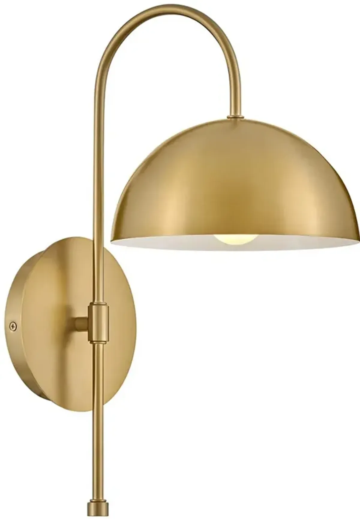 LARK LOU Single Light Sconce Lacquered Brass