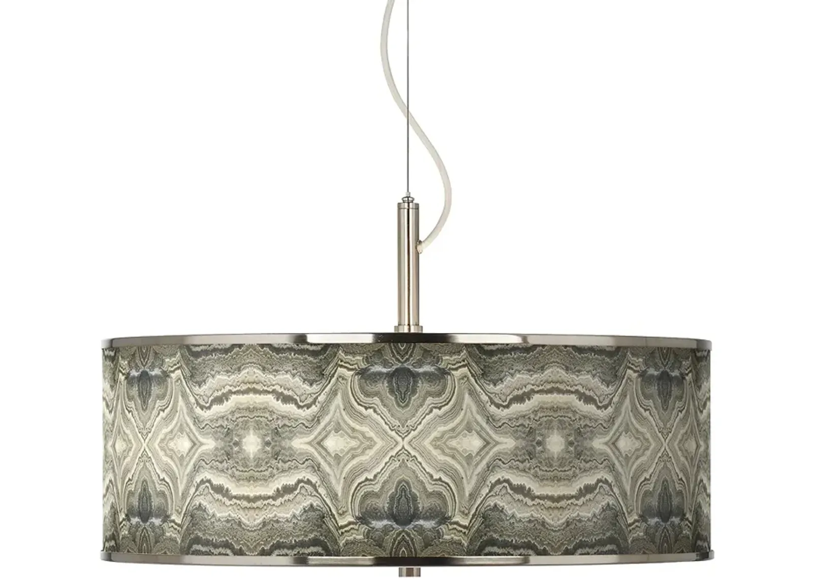 Sprouting Marble Giclee Glow 20" Wide Pendant Light