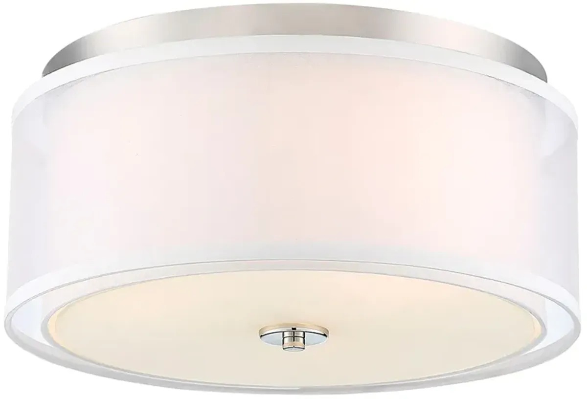 Minka-Lavery  Studio 5 3-Light Polished Nickel Flush Mount