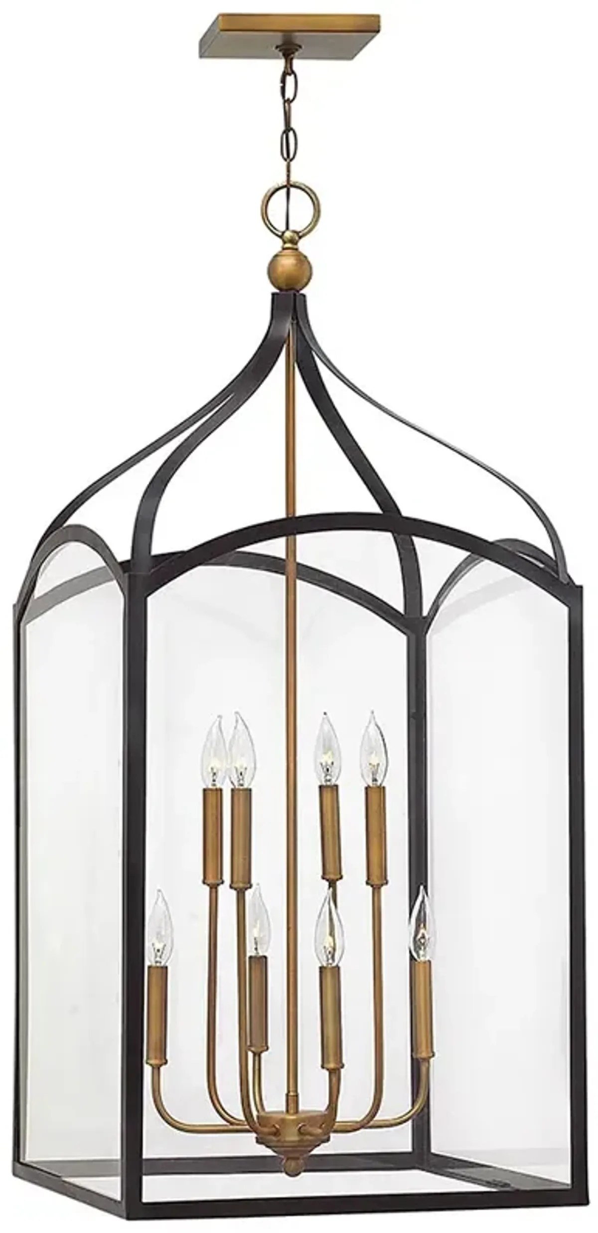 Hinkley Clarendon 20" Wide Clear Glass and Bronze Foyer Pendant