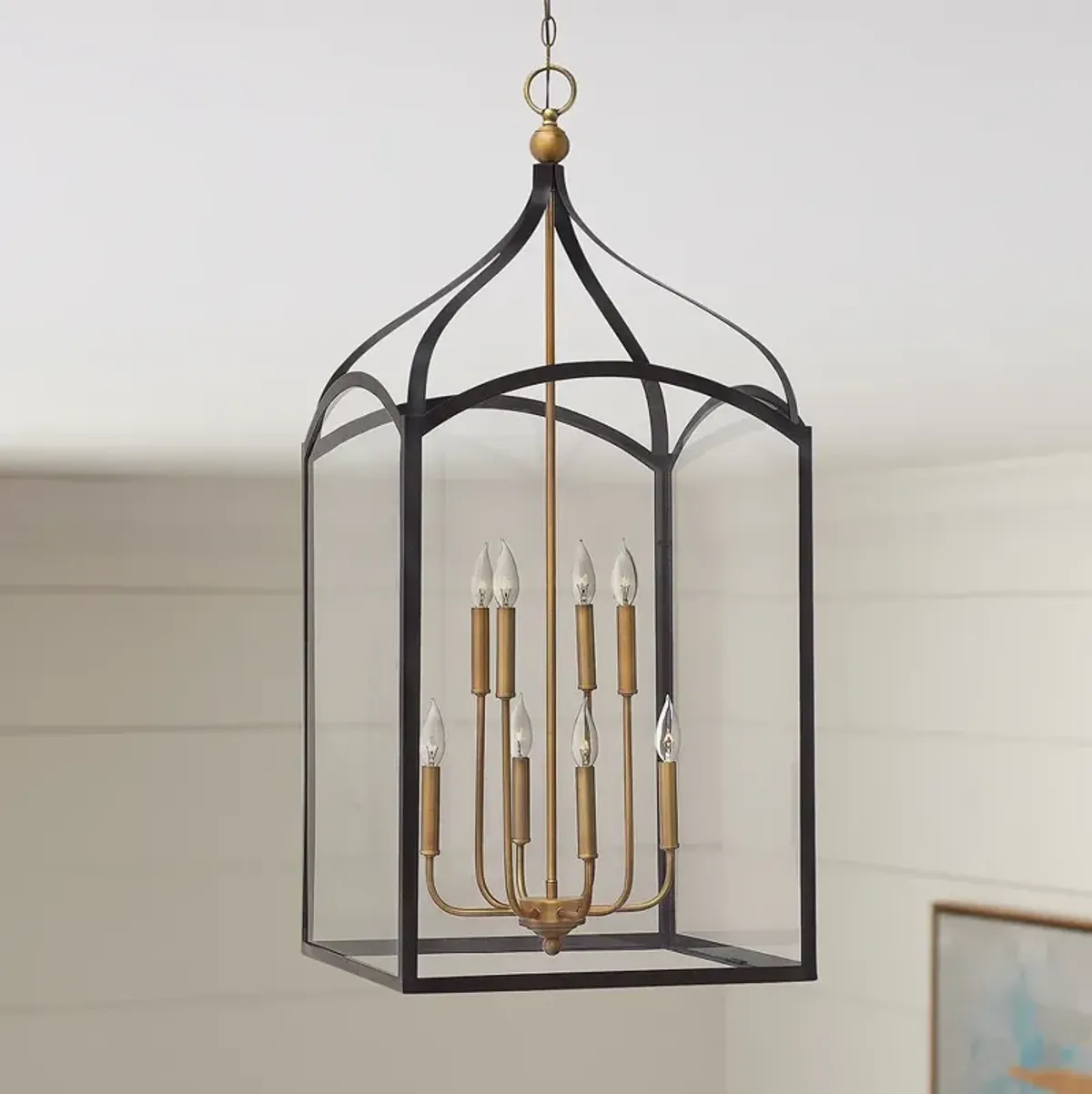 Hinkley Clarendon 20" Wide Clear Glass and Bronze Foyer Pendant