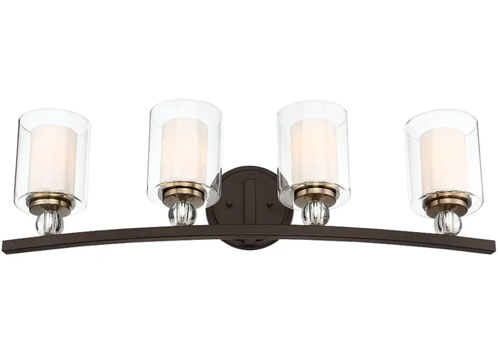 Minka-Lavery Studio 5 33" Wide 4-Light Painted Bronze Bath Light Bar