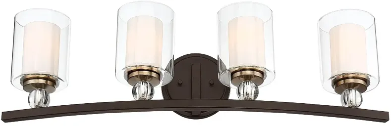 Minka-Lavery Studio 5 33" Wide 4-Light Painted Bronze Bath Light Bar