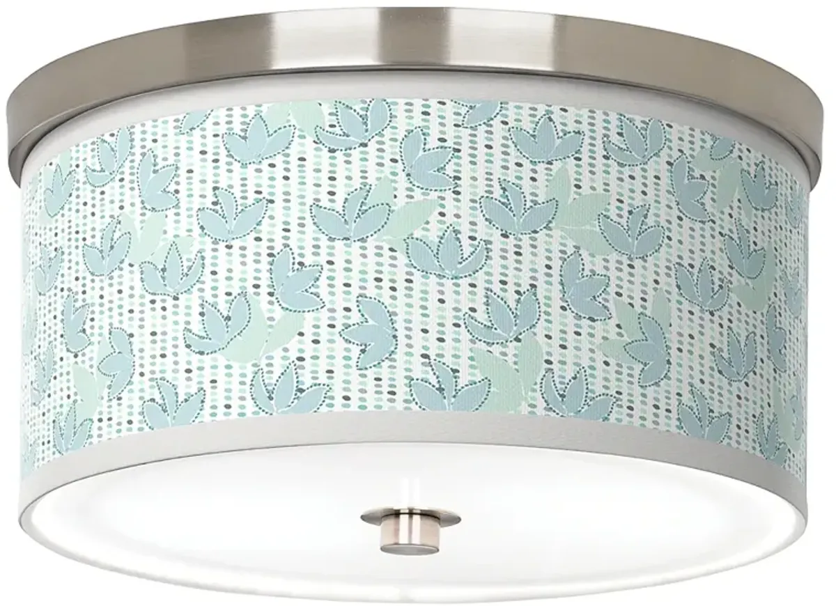 Spring Giclee Nickel 10 1/4" Wide Ceiling Light