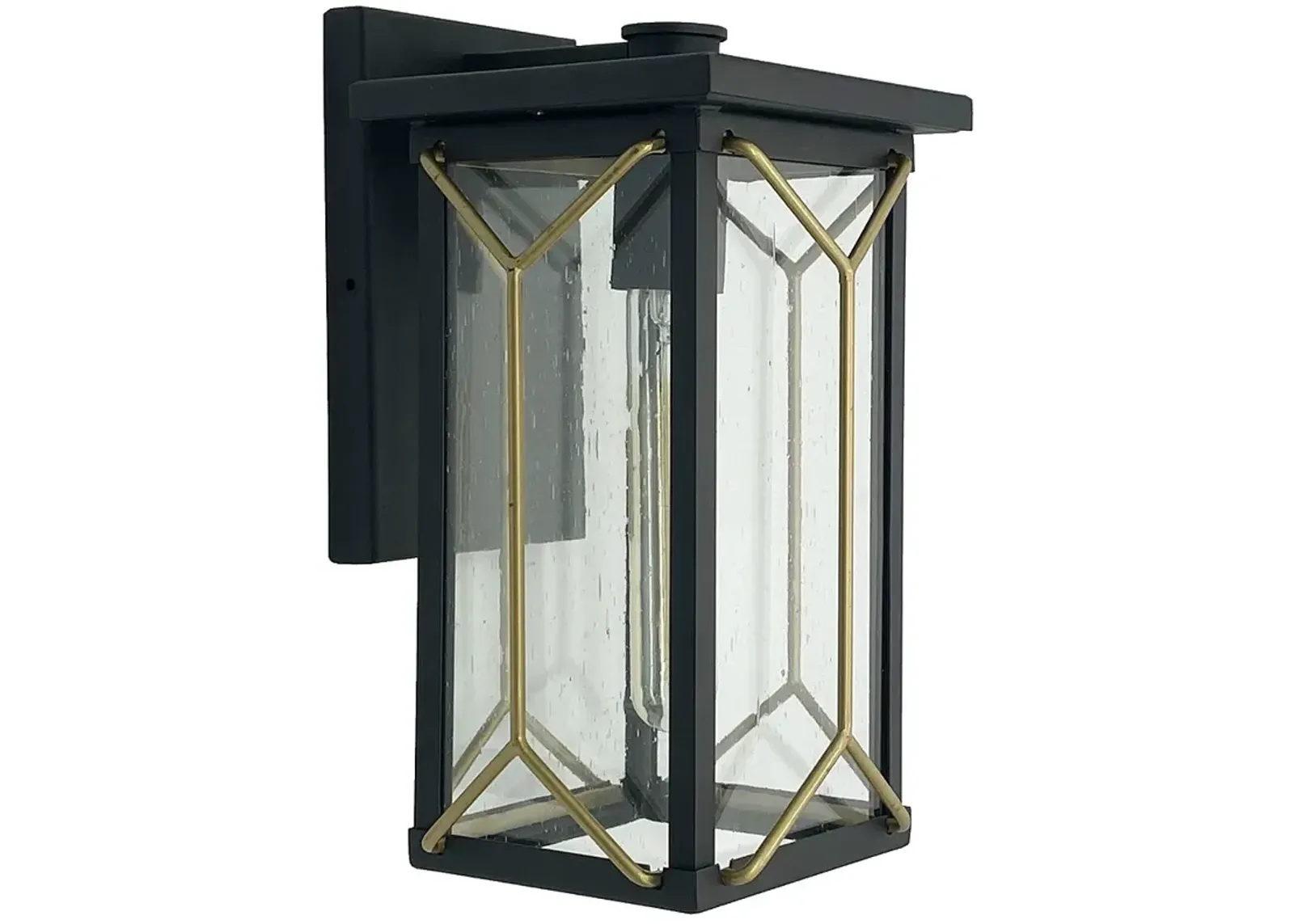 Minka-Lavery Hillside Manor 1-Light Coal and Gold Outdoor Wall Mount