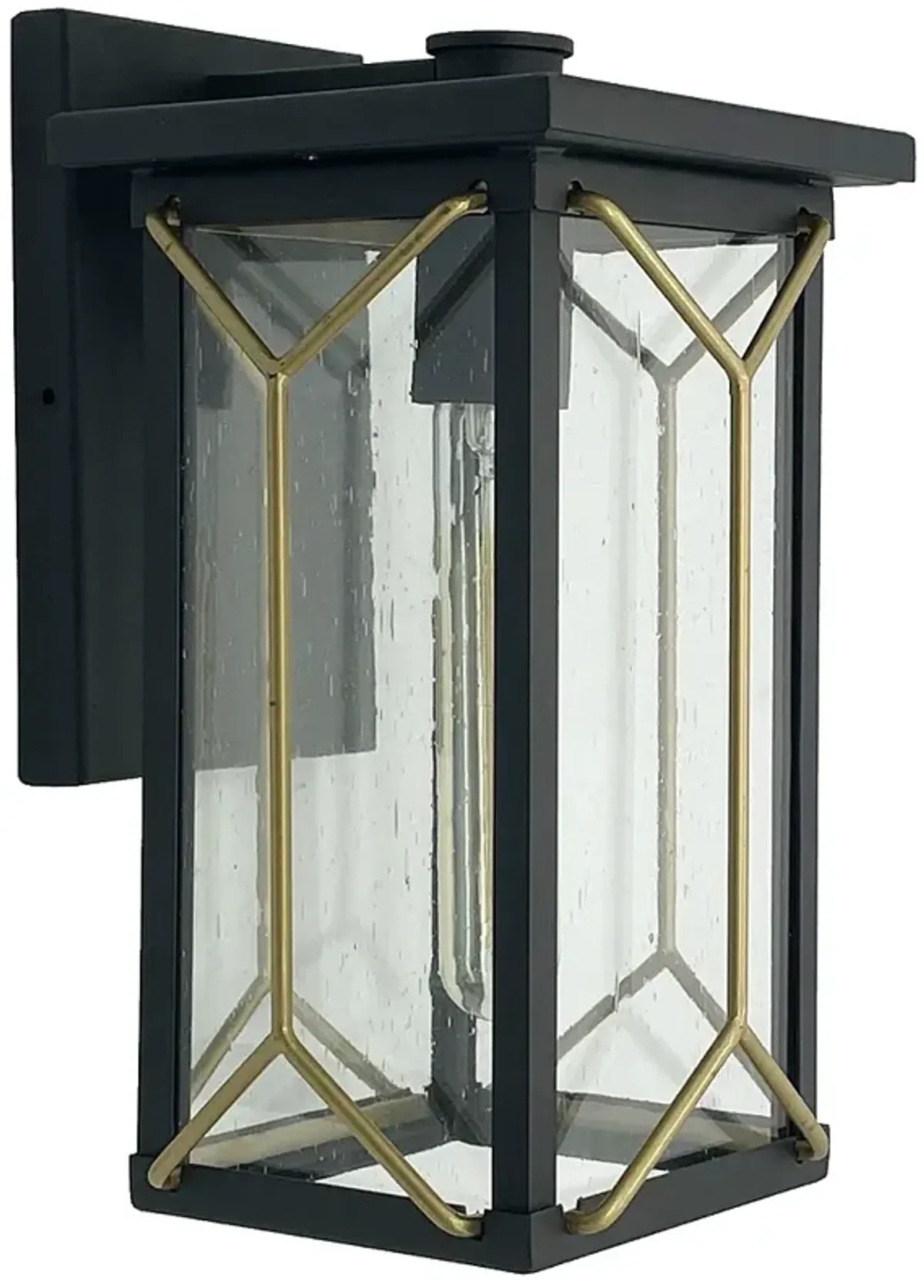 Minka-Lavery Hillside Manor 1-Light Coal and Gold Outdoor Wall Mount