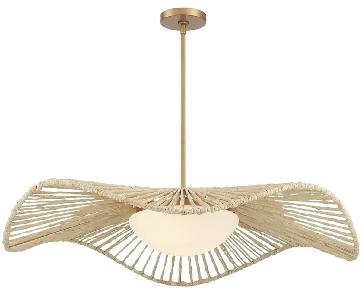 Minka-Lavery Longfield 2-Light 36-in Legacy Brass Indoor Pendant