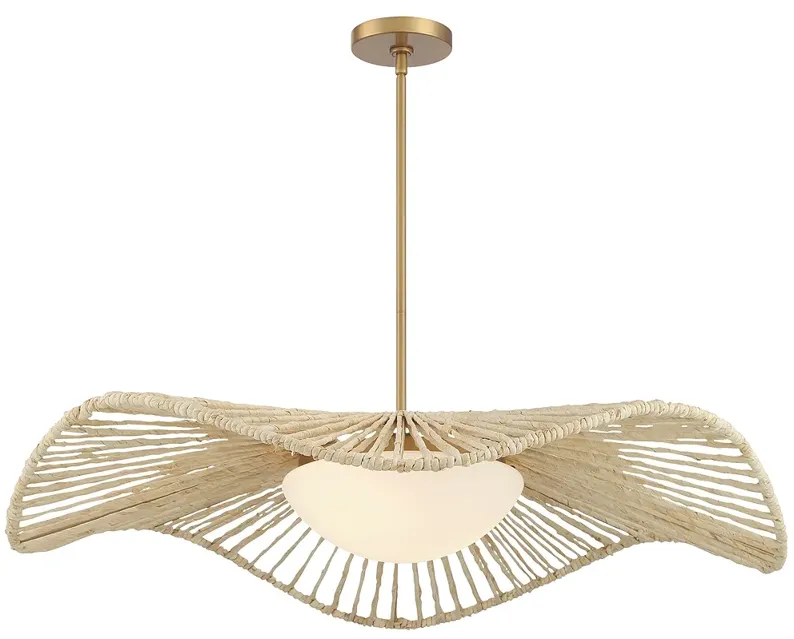 Minka-Lavery Longfield 2-Light 36-in Legacy Brass Indoor Pendant