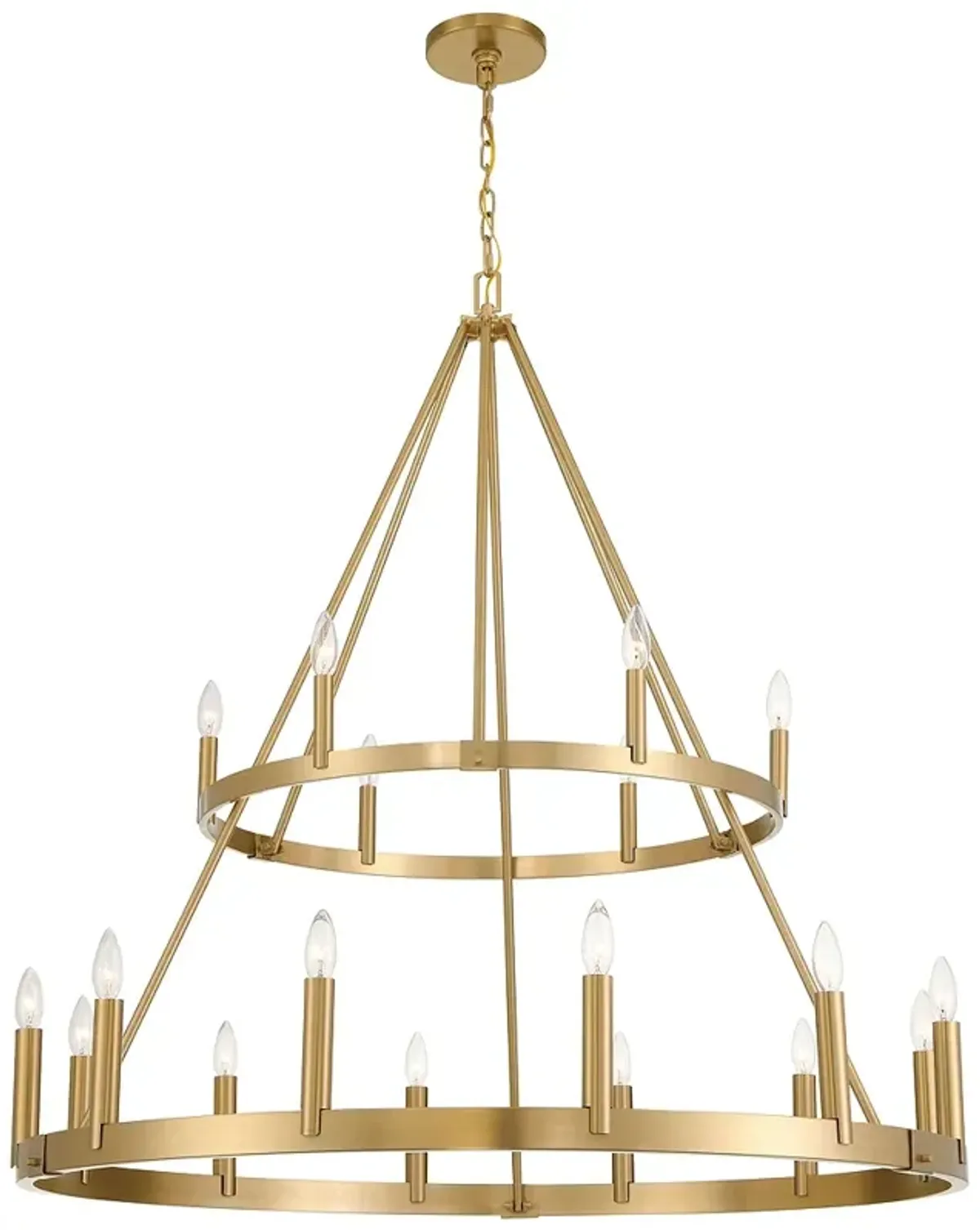 Minka-Lavery Dutton 18-Light 42.75-in Signature Brass Indoor Chandelier