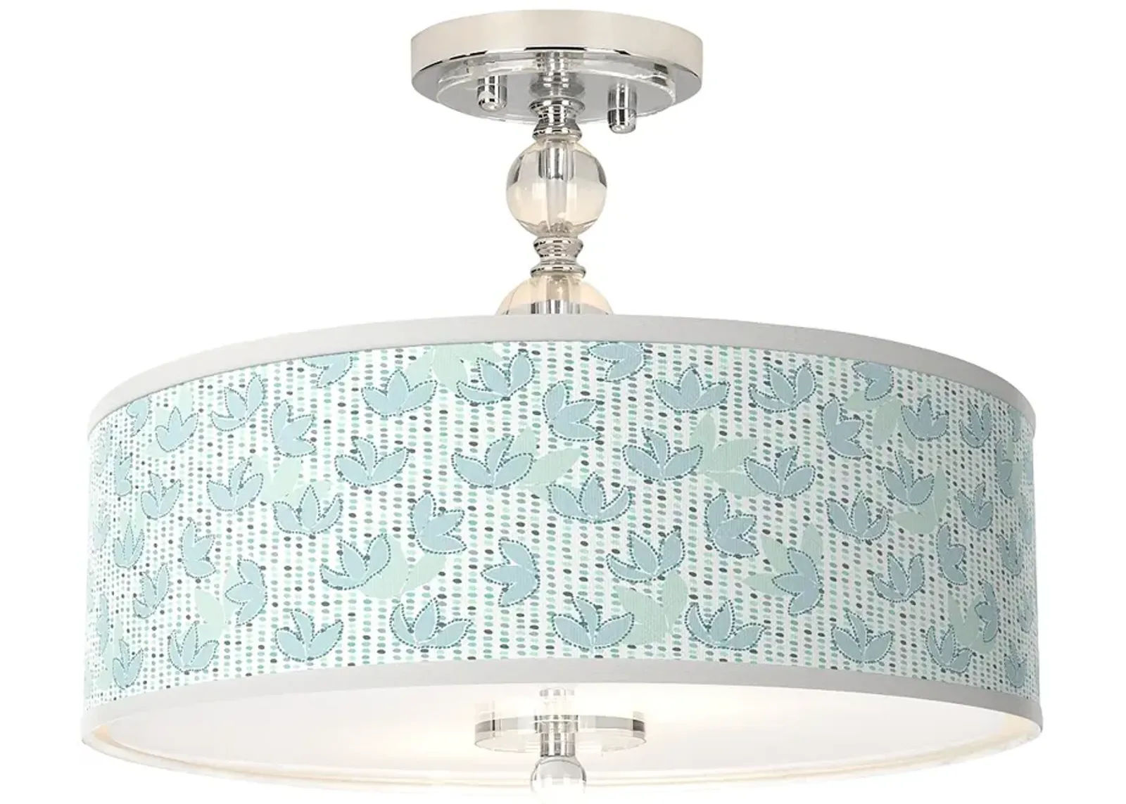 Giclee Gallery Spring Giclee 16" Wide Semi-Flush Ceiling Light