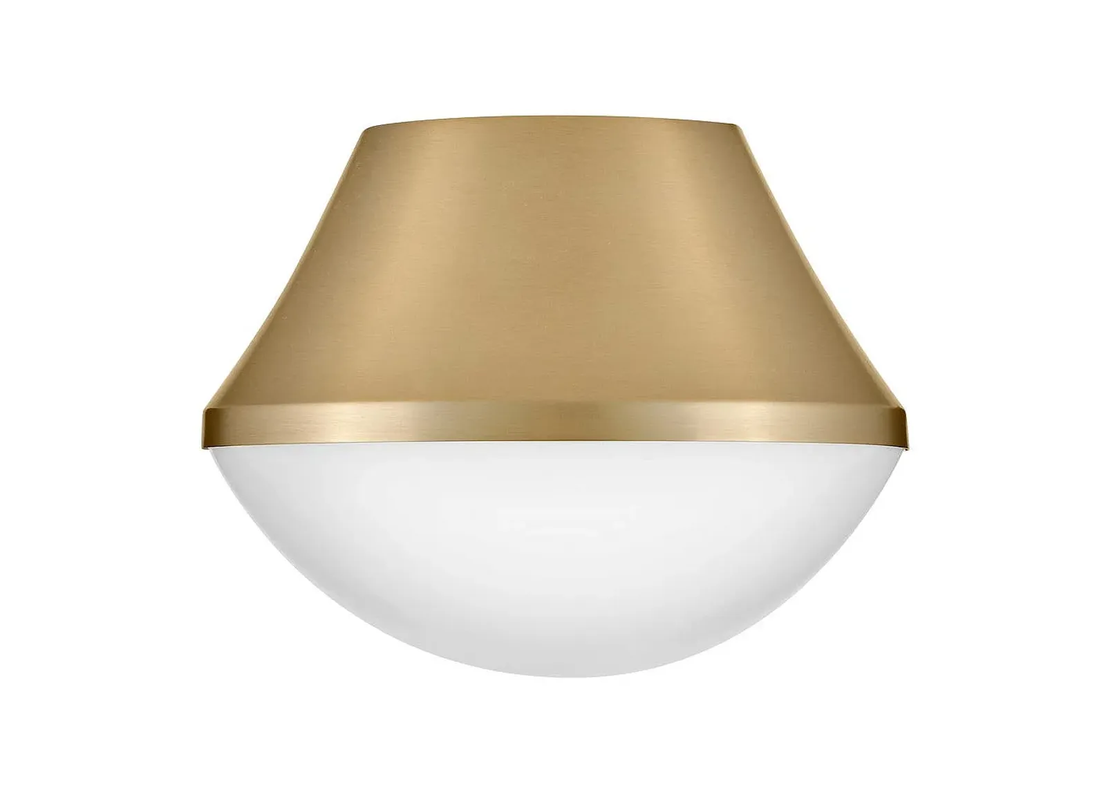 LARK HADDIE Small Flush Mount Lacquered Brass