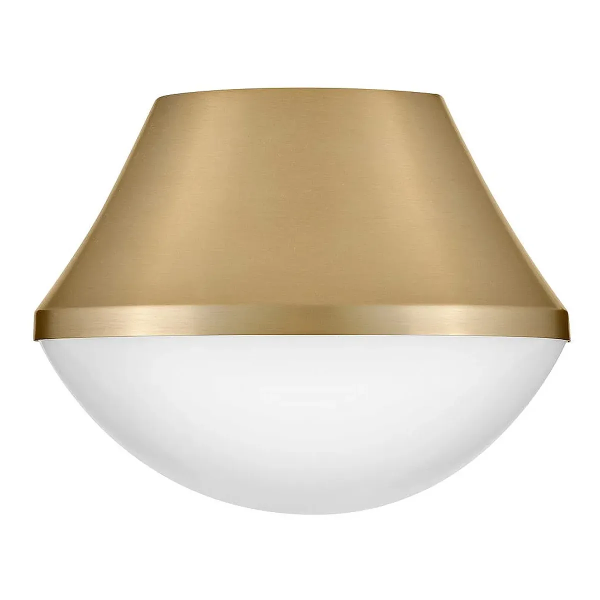 LARK HADDIE Small Flush Mount Lacquered Brass