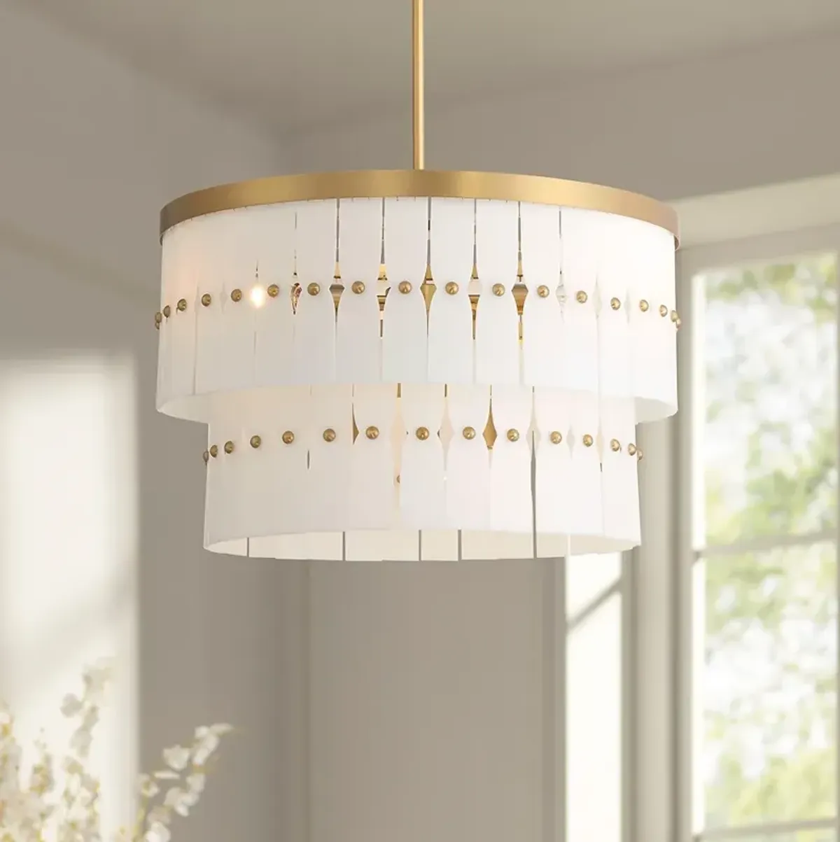 Minka-Lavery Coronelle 6-Light 26-in Legacy Brass Indoor Pendant