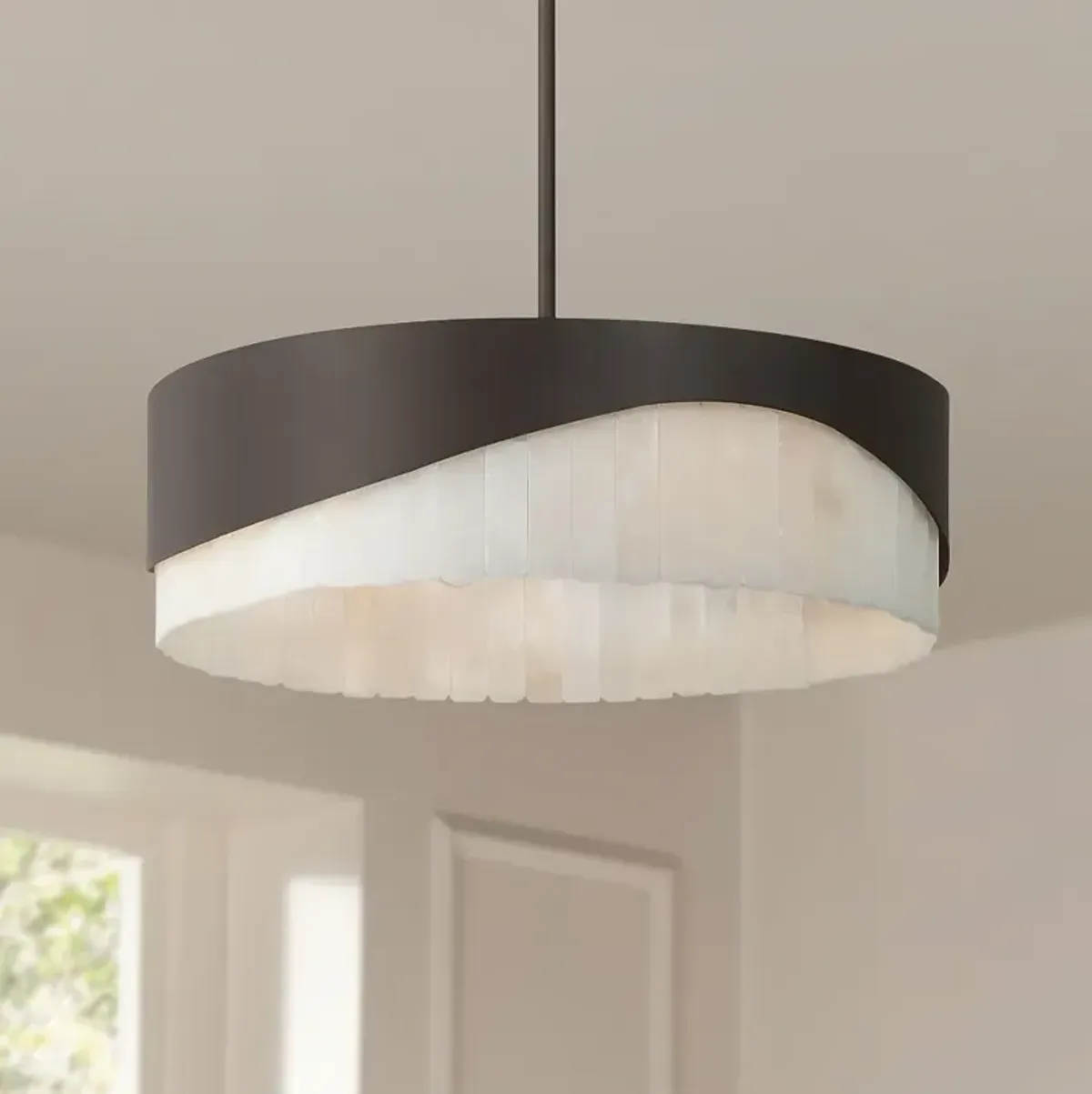 Minka-Lavery Sway 4-Light 20-in Dark Bronze Indoor Pendant