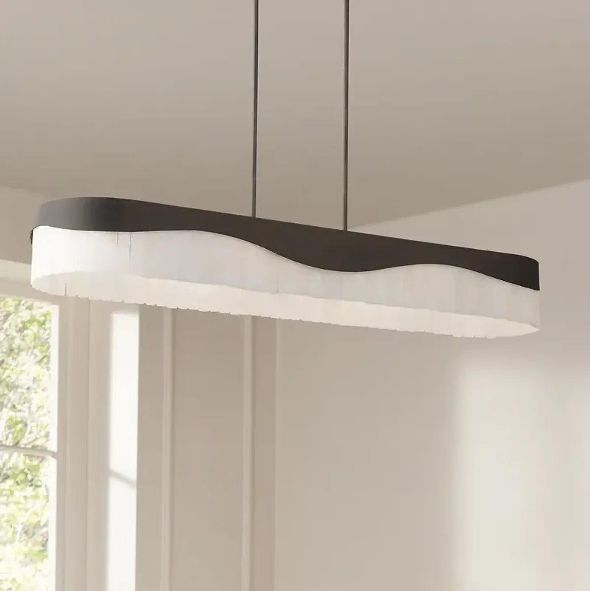 Sway 48" Wide Dark Bronze 6-Light Island Pendant