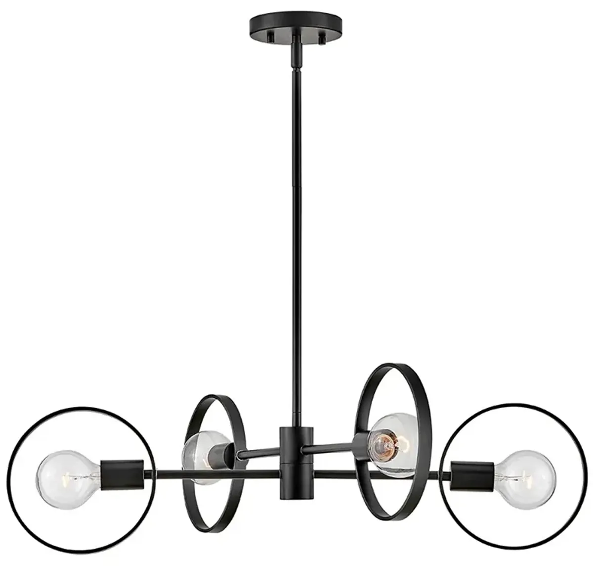 Desi 30" Wide Black Foyer Chandelier by Hinkley Lighting