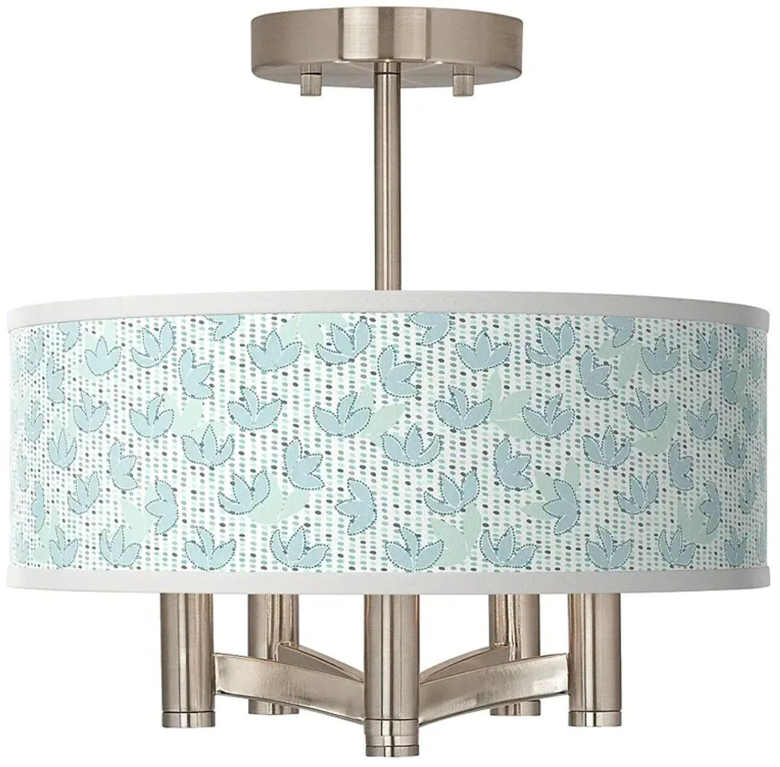 Spring Ava 5-Light Nickel Ceiling Light