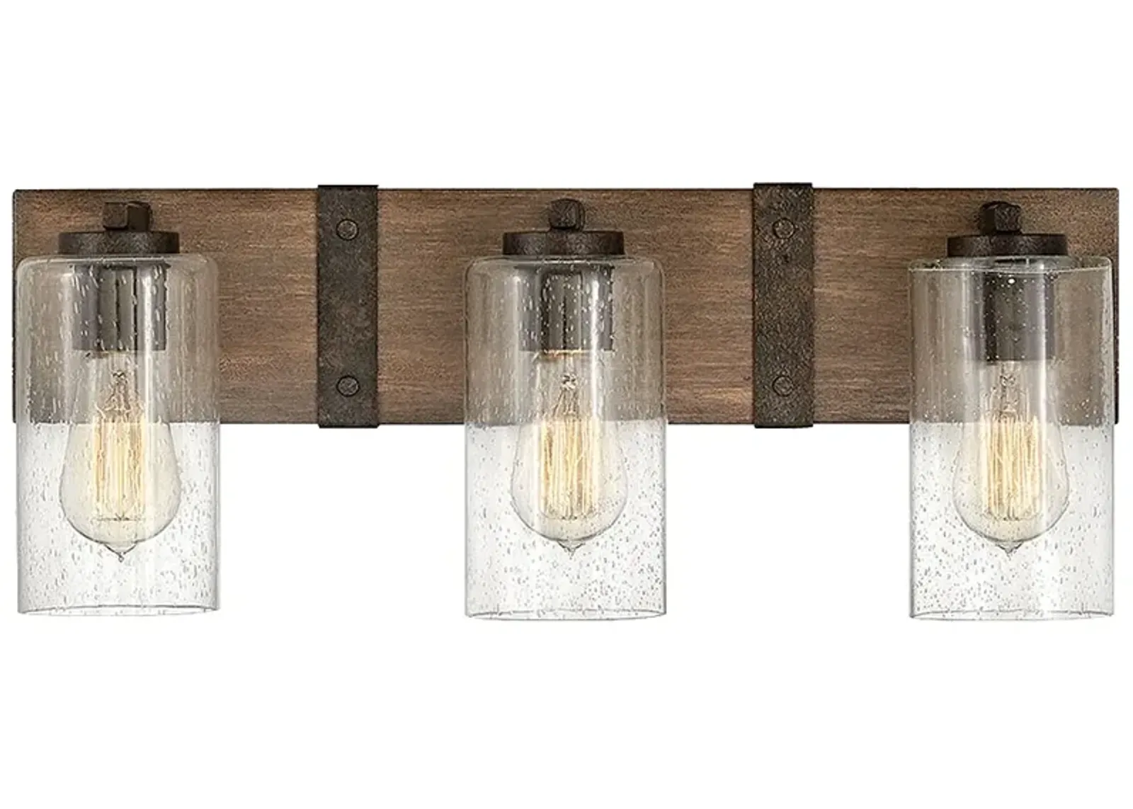 Hinkley Lighting Sawyer 22" Wide 3-Light Rustic Sequoia Bath Light