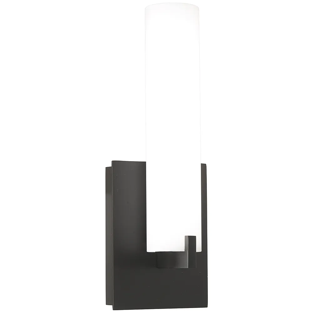 George Kovacs Tube 13 1/4" High Coal LED Wall Sconce