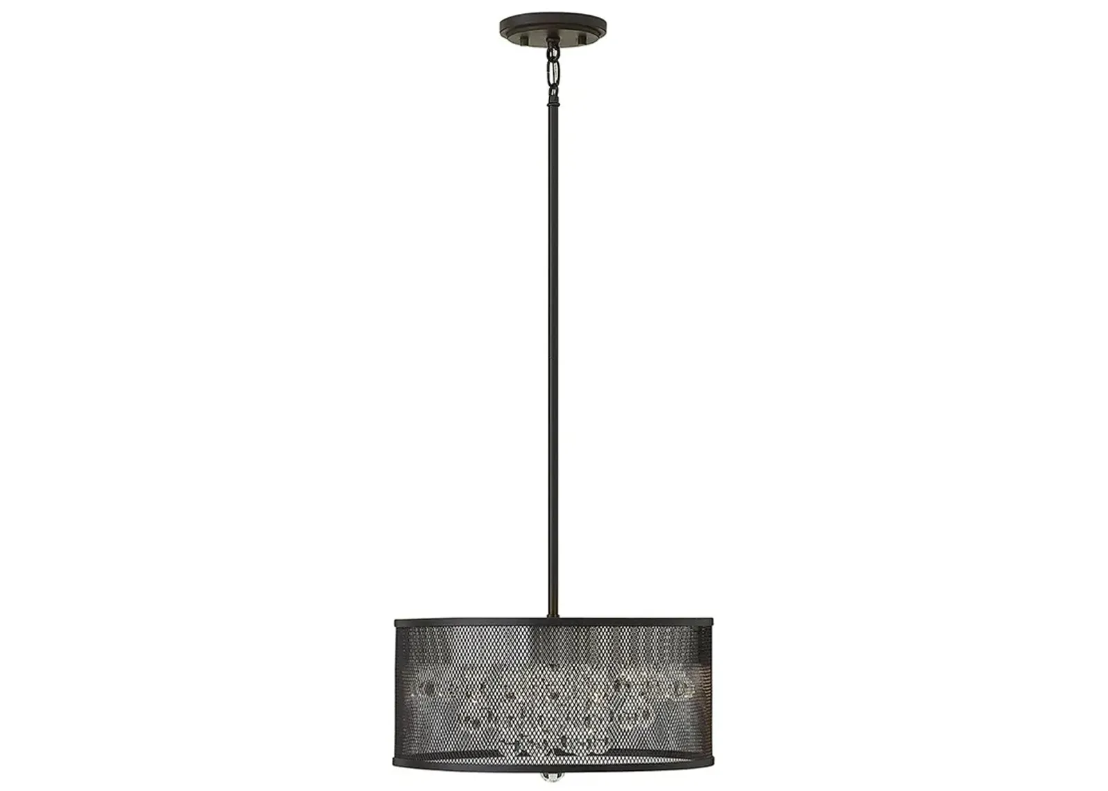 Fredrick Ramond Fiona 15" Wide Black Modern Foyer Pendant